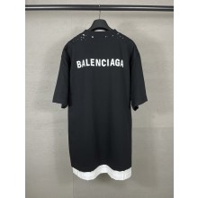 발렌시아가 이중 레이어 티 (해외 배송)